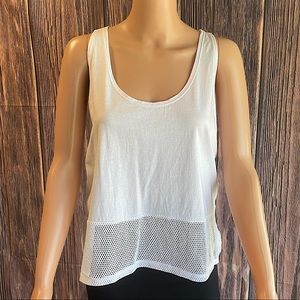 Vans size large mesh white tank top